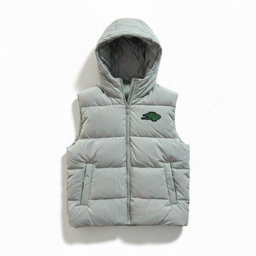 KANGOL 背心 灰色 時尚 科技保暖 連帽背心 中性 6555148412