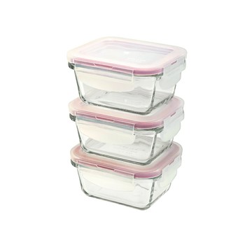 ??現貨附發票??樂扣樂扣第二代耐熱玻璃保鮮盒方形 160ML 3入組 LLG414SC3 寶寶副食品盒 樂扣副食品保鮮盒 輔食盒 副食品儲存盒 寶寶食物盒 副食品分裝盒 玻璃副食品盒 蔥盒 餅乾盒 點心盒 醬料盒 穀物收納盒 穀物盒 玻璃餐盒 樂扣耐熱玻璃保鮮盒