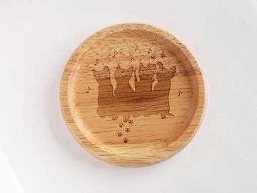 小貓咪大合唱 圓形杯墊