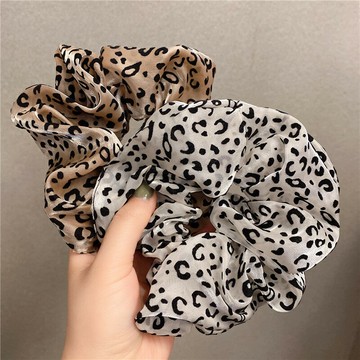 豹紋豬大腸發圈女夏季扎頭發肥腸發繩頭繩網紅年新款時尚