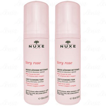 NUXE 玫瑰柔舒潔膚慕斯(150ml)*2(公司貨)