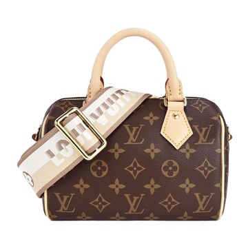 Louis Vuitton 經典Speedy Bandouliere20帆布手提/斜背波士頓包（米色） _廠商直送