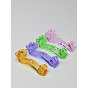 白黃粉綠紫水晶如意擺件琉璃金元寶招財開業禮品吉祥如意喬遷之喜