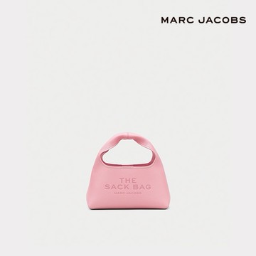 【MARC JACOBS】【快速出貨】皮革迷你水桶包 - 緞帶粉