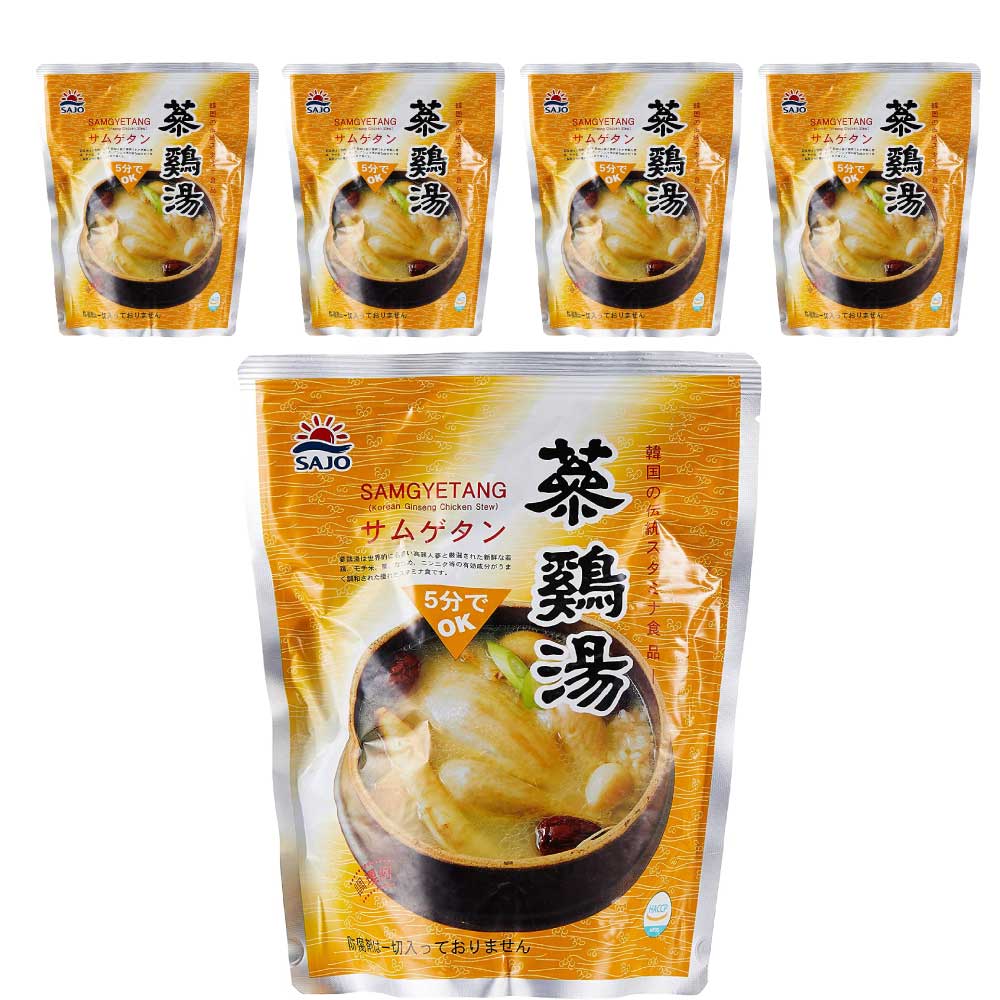 ファイン参鶏湯 800g　5個セット　韓国食品韓国料理 韓国スープ スープ 参鶏湯 サムゲタン サンゲタン ファインサムゲタ レトルト食品 イベント 食材 ショクザイ 鶏 スープ