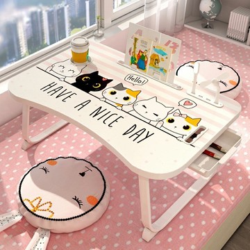 網紅飄窗小桌子可折疊臥室ins風地毯榻榻米上放的在床上吃飯用臺