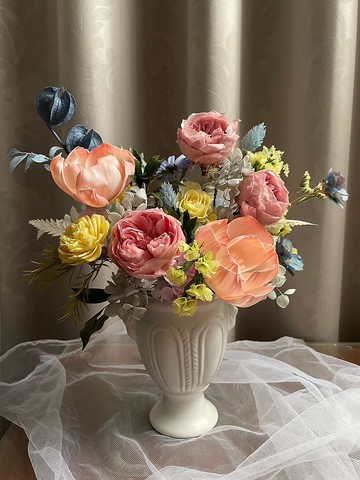 【花訴花藝】古典庭園玫瑰永生花/開幕花禮/升遷花禮/祝賀花禮