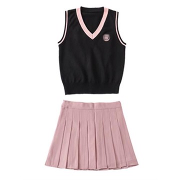 高爾夫服裝女春秋季高彈長袖t恤套裝顯瘦速干短裙馬甲針織衫衣服