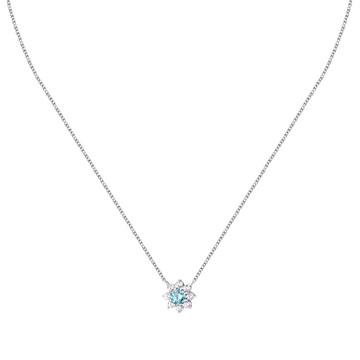 【MORELLATO】Tesori 925純銀典藏微花輕語項鍊 SAIW186