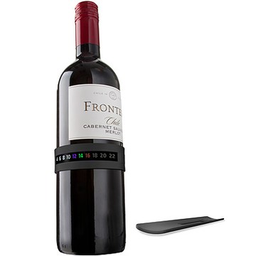 《VACU VIN》彈性酒溫計-黑-- 紅酒白酒 溫度計 溫度感應 控溫