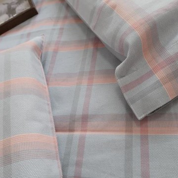 老粗布涼席三件套席子全棉加厚C精梳棉床單不粘身夏水洗空調席