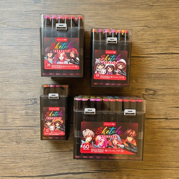 筆樂 油性雙頭麥克筆 (PE1434 / 12色) (PE1441 / 24色) (PE1458 / 36色) (PE1465 / 60色)【APP滿額下單4%點數(單一帳號最高1000點)】7/31止
