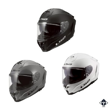 LS2 安全帽 FF817 CHALLENGER II 素色 多色可選 玻纖複合材質 金屬插扣 內墨鏡 全拆洗 全罩