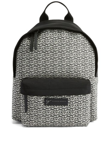 Giuseppe Zanotti - Bud logo-monogram backpack - men - Fabric/Cotton - One Size - White