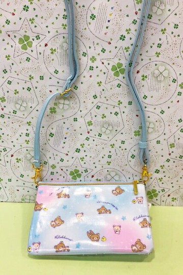 【震撼精品百貨】Rilakkuma San-X 拉拉熊懶懶熊 手機側背袋-彩虹#68006 震撼日式精品百貨