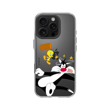 iPhone 16 Pro Clear Case（相機按鈕） 透明 - 樂一通 Looney Tunes - 崔弟的反擊