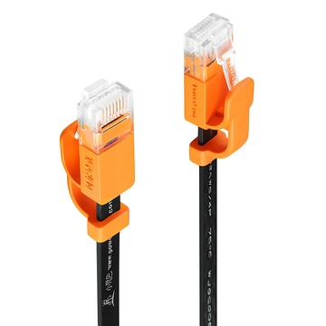 PowerSync 包爾星克 群加 CAT.6 抗搖擺耐折彎網路超扁線  1m  黑色  1條