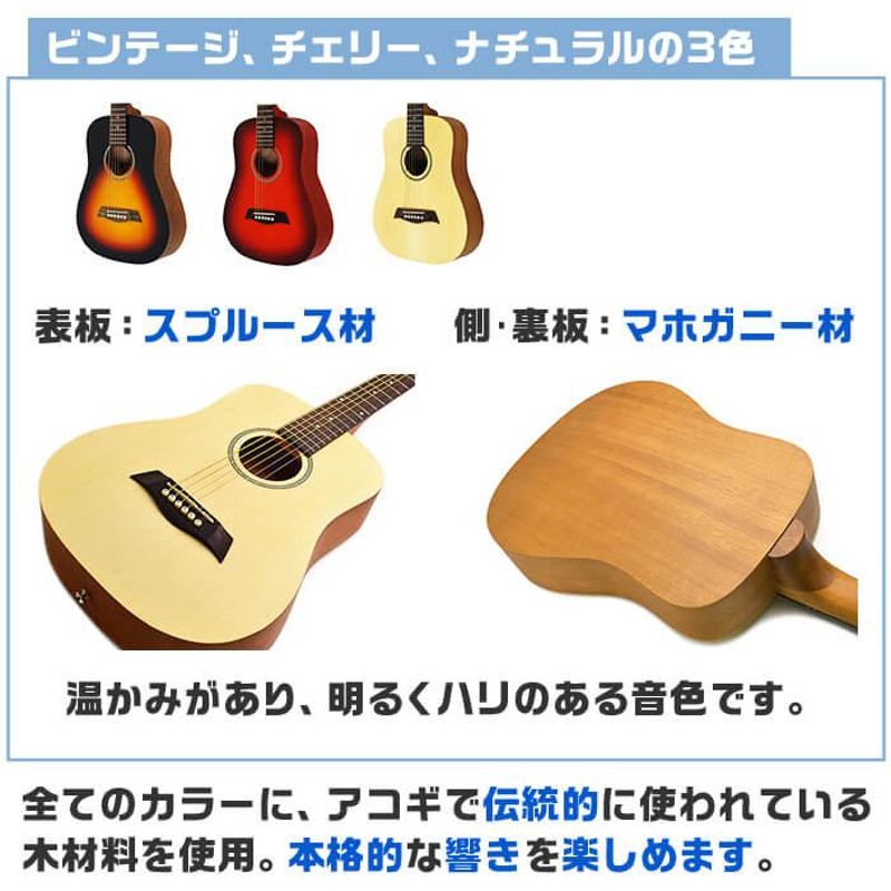 アコースティックギター ミニギター 初心者セット 14点 S.ヤイリ YM-02