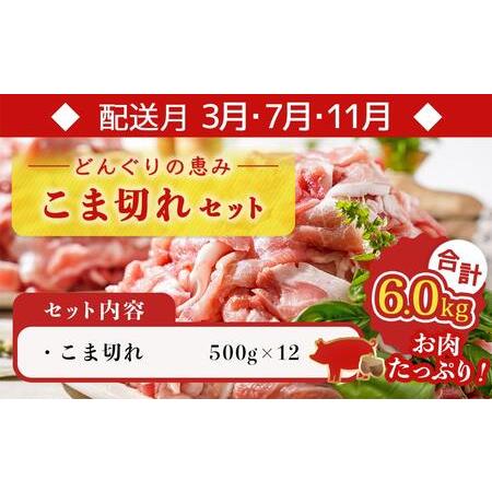 ふるさと納税 「どんぐりの恵み豚」お肉満載定期便(5ヶ月)_T60（5）-1102_(都城市) 万能スライスセット バラエティセット こま切れセット しゃぶ.. 宮崎県都城市