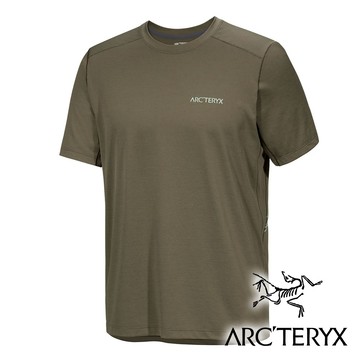 【Arc'teryx 始祖鳥】男Cormac ArcBird快乾短袖圓領衫『龍紋雜綠/石綠』X009721 戶外 露營 登山 健行 休閒 時尚 快乾 短袖 上衣