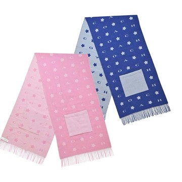 [平輸版] 【COACH】星星印花長版羊毛圍巾(多色)真品平輸