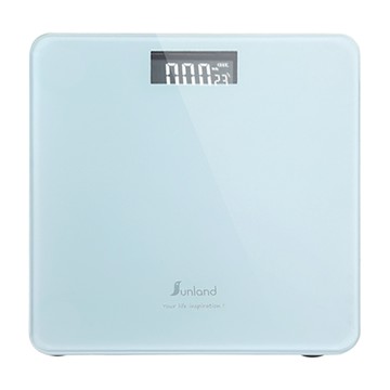 Sunland LCD多功能電子體重計 鋼化玻璃 夜視屏幕  SLHA002  白色  1個