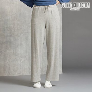 YVONNE 以旺傢飾 細絨休閒長褲-寧靜灰（M/L）