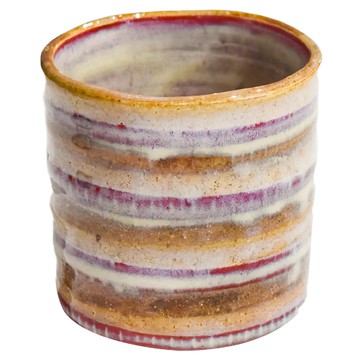 窯變手握杯系列-日本製 寬8.5 / 高9.2cm 容量320mL 陶瓷杯  薄紅  1個