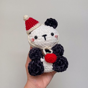 鉤針熊貓 Amigurumi - 手工毛絨玩具