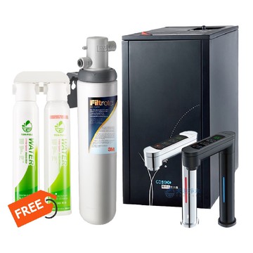 【宮黛GUNG DAI】GD-800櫥下型觸控式三溫飲水機【3M S004淨水系統｜贈快拆式前置過濾組｜三段式溫度設定】【贈全台安裝】