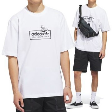 Adidas Gonz Logo Tee 男款 女款 白色 Logo 印花 T恤 運動 休閒 短袖 KF1836