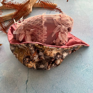 浪漫蕾絲拼接萌貓寬版鋁線髮帶