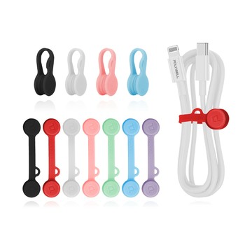 POLYWELL 磁吸式理線器2.0 （短/長約7.2cm）整線器 捲線器 繞線 綁線 固定 適用手機充電線 耳機線收納