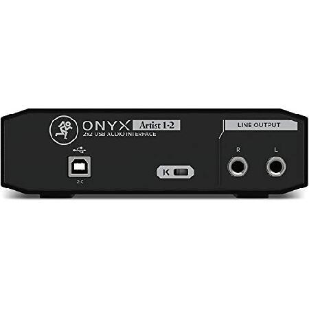 Mackie Onyx Artist 1-2 USBオーディオインターフェース 2インチ 2アウト USB 2.0 24ビット 192kHz オニキスマイクプリアンプ1個とゼロレイテンシーモニタリング