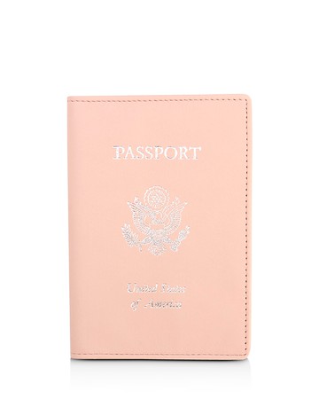Royce New York Leather Rfid-Blocking Gold-Accented U. s. Passport Case
