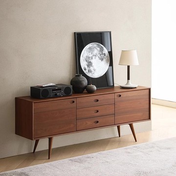 【D3原木家居】Kafka 美胡桃木餐邊櫃 收納櫃 邊櫃-180cm