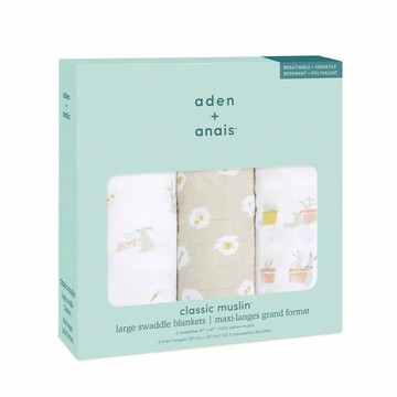 Aden & Anais經典多功能包巾3入(ANASWC30008玉兔迎春) 1560元