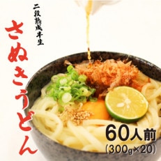 二段熟成半生さぬきうどん60人前(300g×20袋)