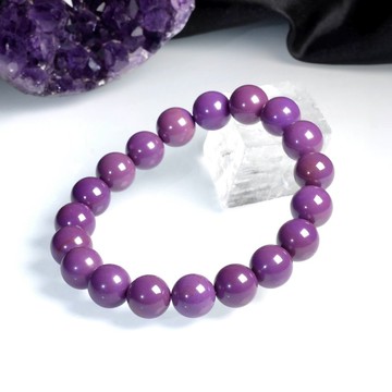 一圖一物│美國紫雲母水晶手鏈 11mm 愛情人緣 舒緩心情 過年禮物