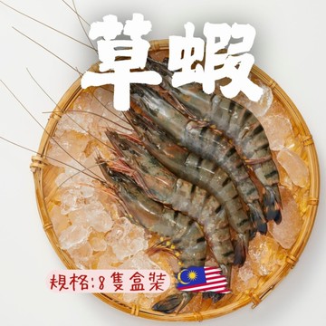 活凍大草蝦(250g/盒) 活凍草蝦 草蝦 大蝦 生大蝦 烤蝦 鹽焗蝦 下酒菜