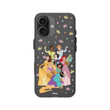 iPhone 17 Clear (相機按鈕) 酷墨灰 - 迪士尼-公主系列 Disney Princess - 迪士尼公主 - 公主角色集合