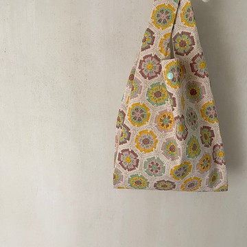 日系仿鈎織手挽袋/環保袋