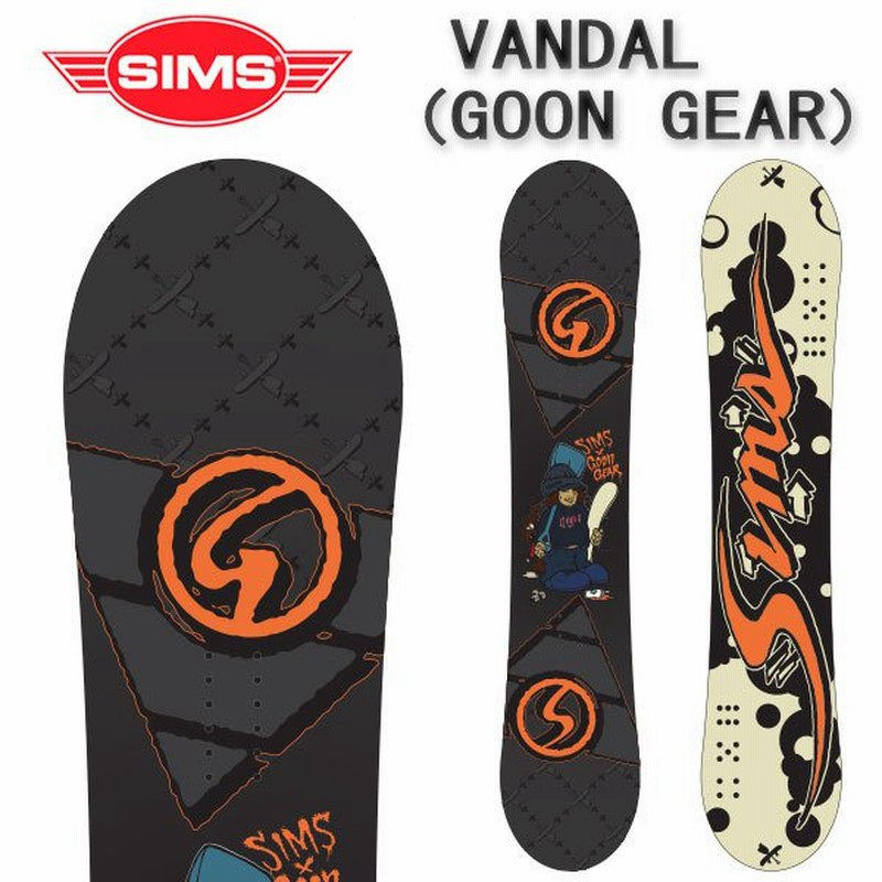 21-22 SIMS/シムス VANDAL GOON GEAR メンズ スノーボード 板 2022