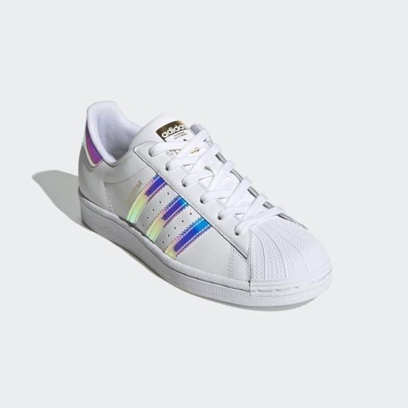 Adidas superstar iridescent white clearance metal silver