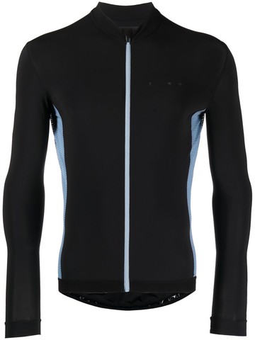 There Was One - long-sleeved zip-up cycling top - men - Polyamide/Elastane - XL - Black