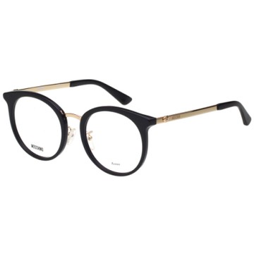 Moschino 圓框 小熊 光學眼鏡(黑色)