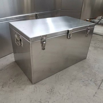 熱賣款？儲物箱 收納櫃 不銹鋼工具箱加厚防水空調安裝儲物箱電動工具大號收納耐用定制 【八折優惠】【可開發票】
