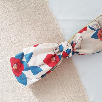 佳人 韓國布 蝴蝶結髮帶