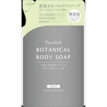 日本【第一石鹼 】純感植物性沐浴乳 補充包380ml 綠意馬鞭草 二入組合