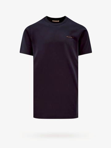 Cotton t-shirt with embroidered logo - MARNI - gender_Man